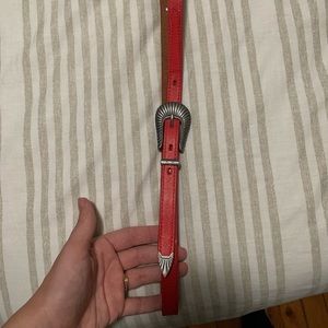 Vintage style red belt
